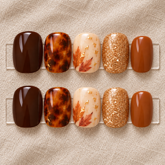 Corset Garden – Sage & Pink Corset Tulip Press-On Nails